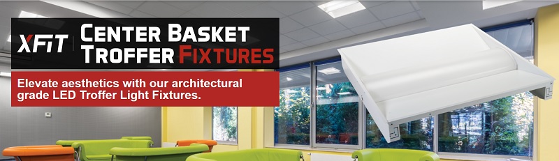 Keystone Tech LED Center Basket Troffers